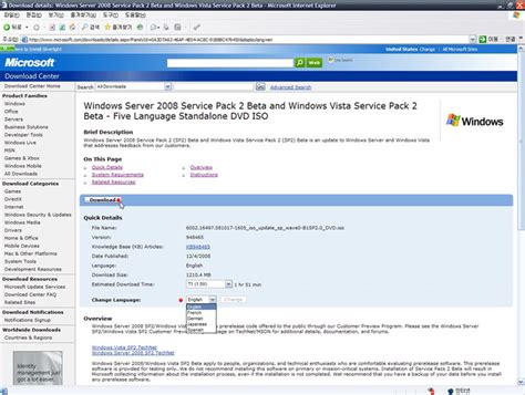 Windows Server 2008 Service Pack 2 .